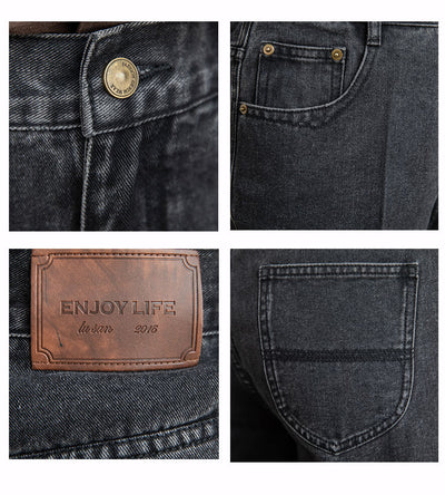 Pantalón Vaquero Cintura Alta Recto Estilo Japonés - Image 8