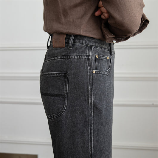 Pantalón Vaquero Cintura Alta Recto Estilo Japonés - Image 12