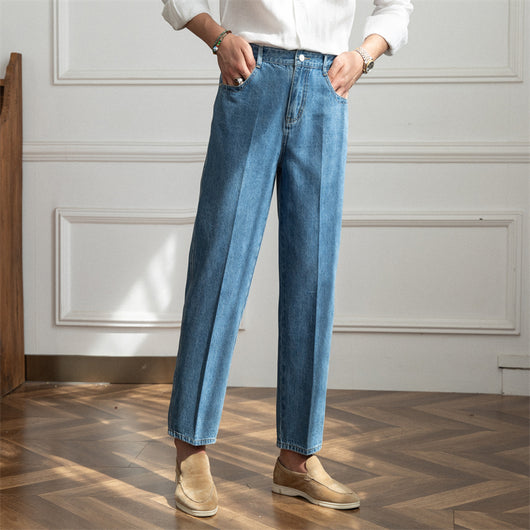 Pantalón Vaquero Cintura Alta Recto Estilo Japonés - Image 13