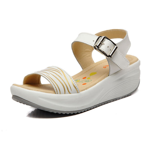 Sandalias de Cuero con Tacón Plano Cómodo - Image 6