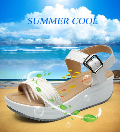 Sandalias de Cuero con Tacón Plano Cómodo - Image 11