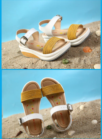 Sandalias de Cuero con Tacón Plano Cómodo - Image 14