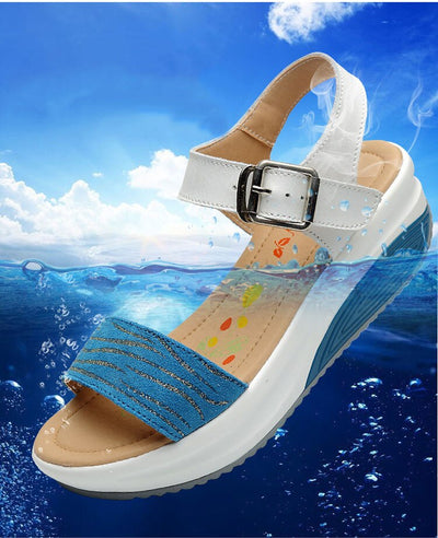 Sandalias de Cuero con Tacón Plano Cómodo - Image 15