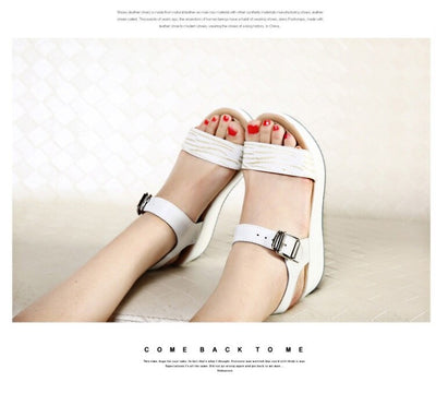 Sandalias de Cuero con Tacón Plano Cómodo - Image 21