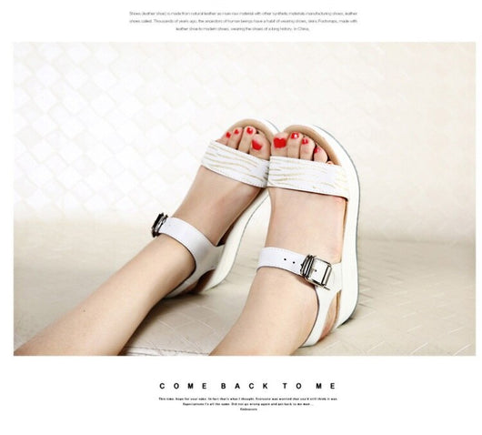Sandalias de Cuero con Tacón Plano Cómodo - Image 21