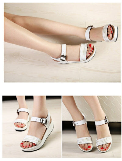 Sandalias de Cuero con Tacón Plano Cómodo - Image 22