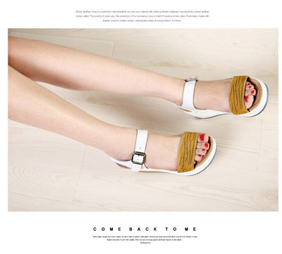 Sandalias de Cuero con Tacón Plano Cómodo - Image 23
