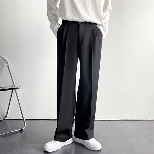 Pantalones Anchos Holgados para Hombre - Corte Recto Elegante Primavera Verano - Image 7
