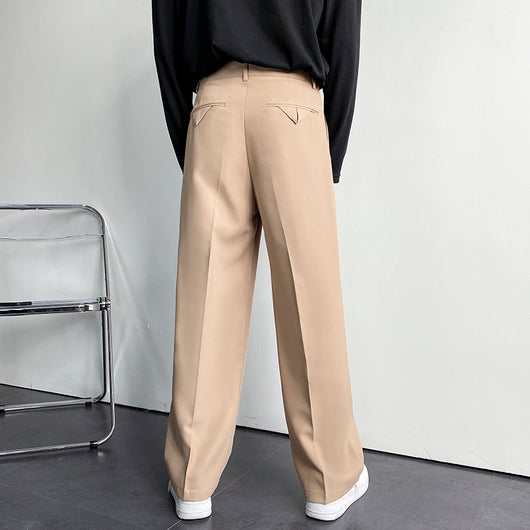 Pantalones Anchos Holgados para Hombre - Corte Recto Elegante Primavera Verano - Image 11