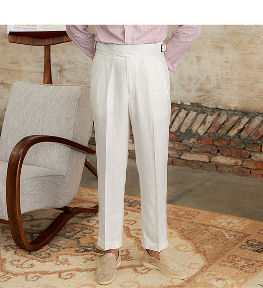 Pantalón Recto de Talle Alto en Tencel Algodón - Cómodo y Transpirable - Image 28