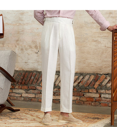 Pantalón Recto de Talle Alto en Tencel Algodón - Cómodo y Transpirable - Image 29