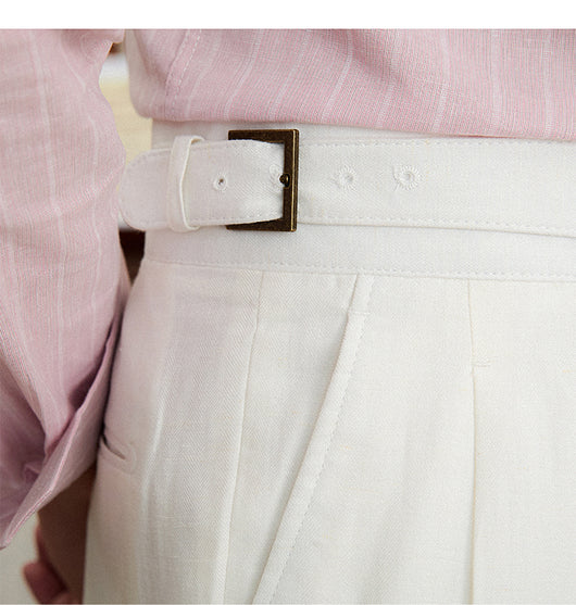 Pantalón Recto de Talle Alto en Tencel Algodón - Cómodo y Transpirable - Image 34