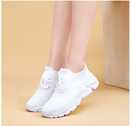 Zapatos Deportivos Flyknit Transpirables - Suela Suave y Ligera para Adultos Mayores - Image 22
