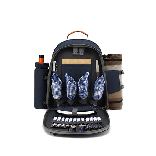 Mochila Térmica Portátil para Picnic con Compartimentos Multifuncionales - Image 8