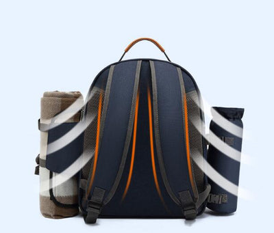 Mochila Térmica Portátil para Picnic con Compartimentos Multifuncionales - Image 10