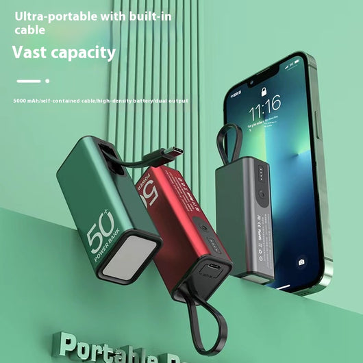 Batería Portátil Mini 5000 mAh con LED - Image 22