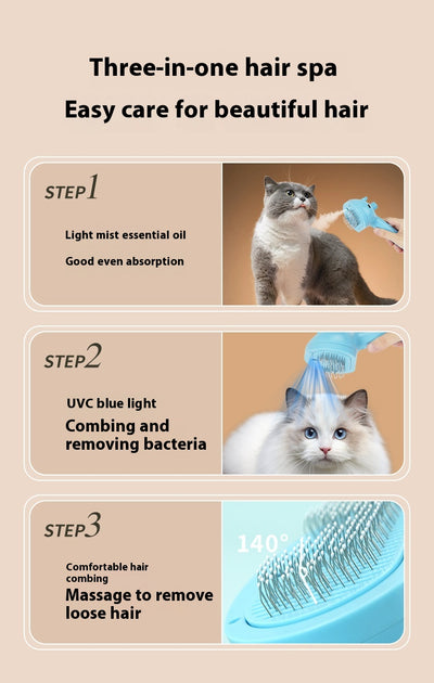 Peine Deslanador Recargable con Flotador para Mascotas - Image 14