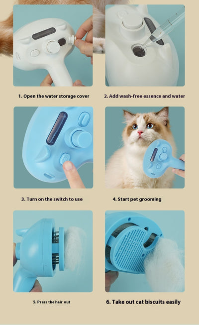 Peine Deslanador Recargable con Flotador para Mascotas - Image 18