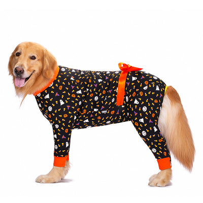 Pijama Antipeluche para Perros Grandes con Decoración de Moño - Image 20