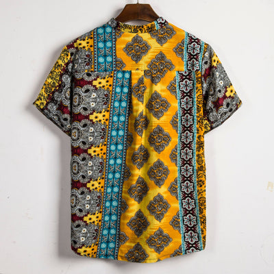Camisa Casual de Flores para Hombre - Manga Corta - Image 14