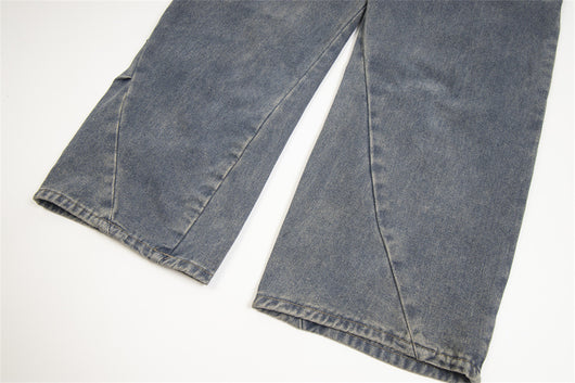 Jeans Rotos Plisados Irregular Unisex - Image 29