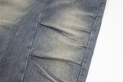 Jeans Rotos Plisados Irregular Unisex - Image 31