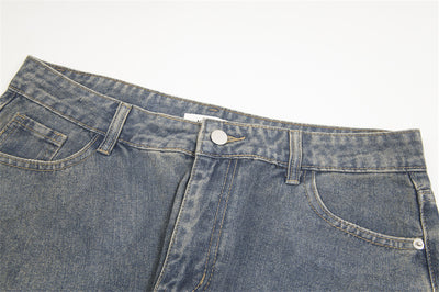 Jeans Rotos Plisados Irregular Unisex - Image 32