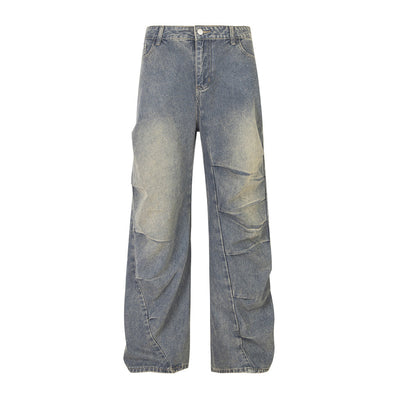 Jeans Rotos Plisados Irregular Unisex - Image 36