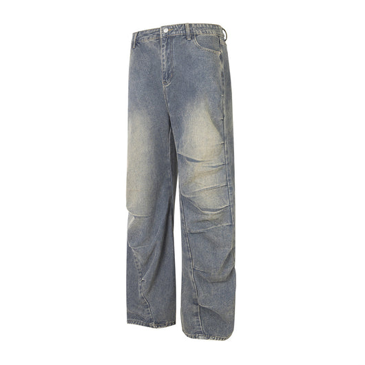 Jeans Rotos Plisados Irregular Unisex - Image 38