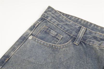 Jeans Rotos Plisados Irregular Unisex - Image 42