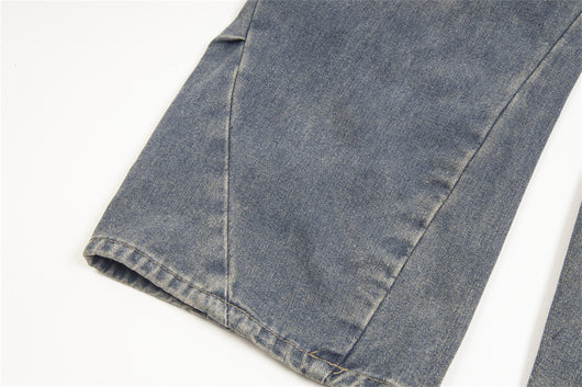 Jeans Rotos Plisados Irregular Unisex - Image 43