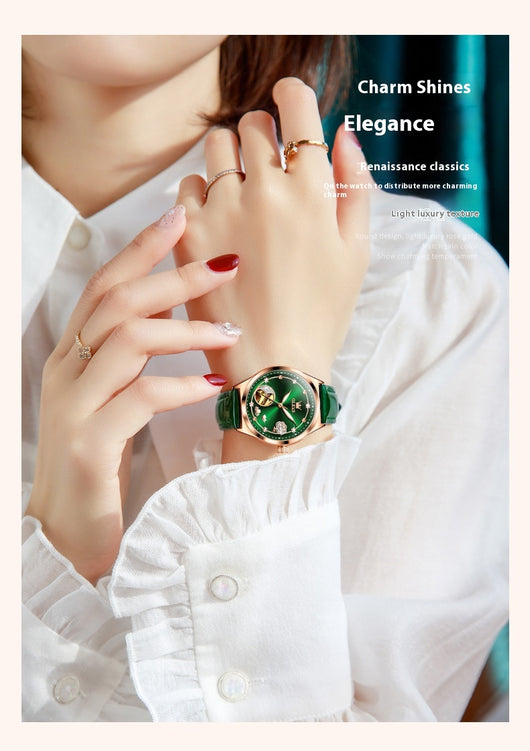 Reloj Mecánico Impermeable para Mujer - Elegancia Resistente - Image 8
