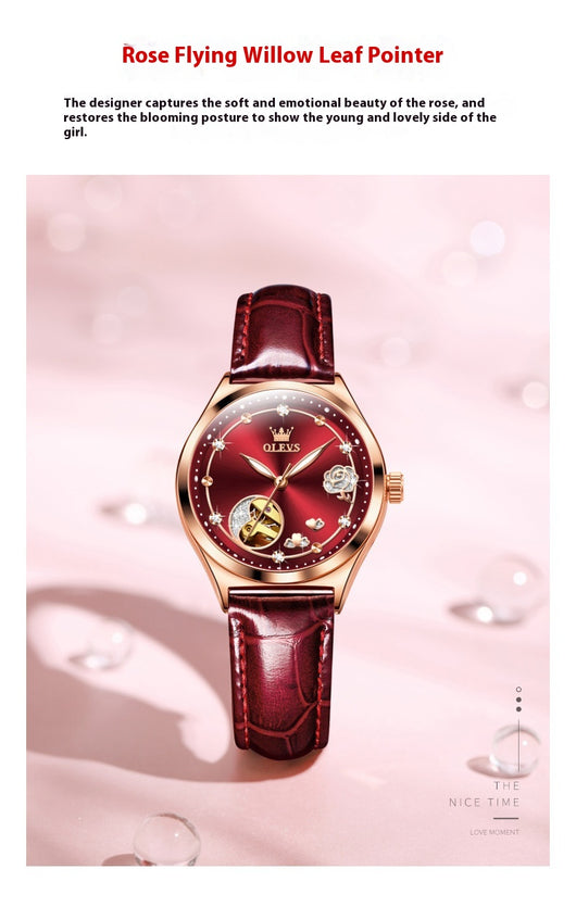 Reloj Mecánico Impermeable para Mujer - Elegancia Resistente - Image 9