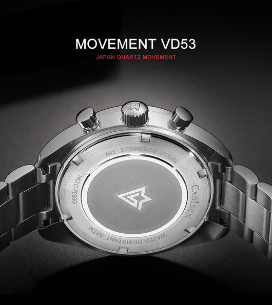 Reloj de Cuarzo Multifunción Tres Esferas Resistente al Agua para Hombre - Image 13