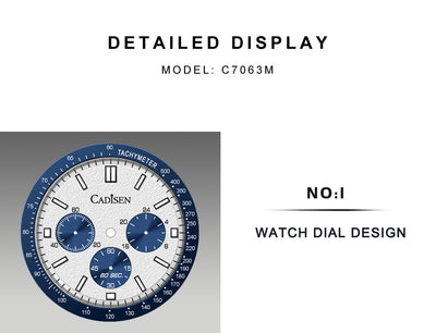 Reloj de Cuarzo Multifunción Tres Esferas Resistente al Agua para Hombre - Image 15