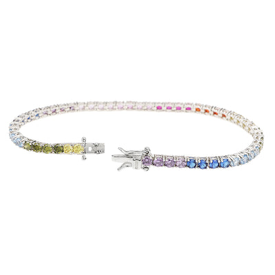 Pulsera Tenis Plata 925 con Zirconia Cúbica para Parejas - Image 14