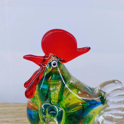 Adorno de Pollo de Cristal Estilo Francés Antiguo para Decoración del Hogar - Image 22