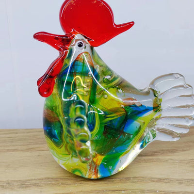 Adorno de Pollo de Cristal Estilo Francés Antiguo para Decoración del Hogar - Image 27