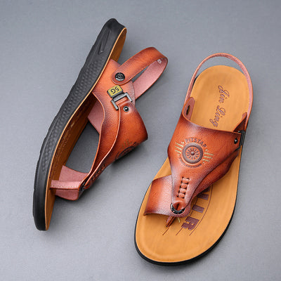 Sandalias Versátiles para Hombre: Comodidad Antideslizante para Conducir y Casual - Image 12