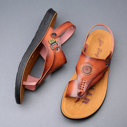 Sandalias Versátiles para Hombre: Comodidad Antideslizante para Conducir y Casual - Image 12