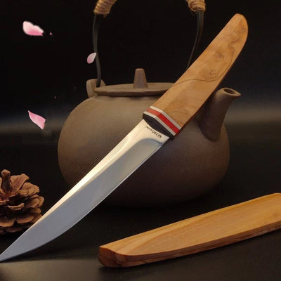 Cuchillo Forjado 3 en 1 para Acampada - Hoja de Acero Afilada Portátil - Image 10