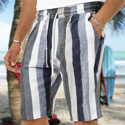 Shorts de Playa para Hombre con Estampado 3D a Rayas - Image 24