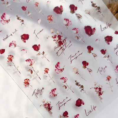 Adhesivos de Uñas con Flores de Rosa Deshidratadas - Image 16