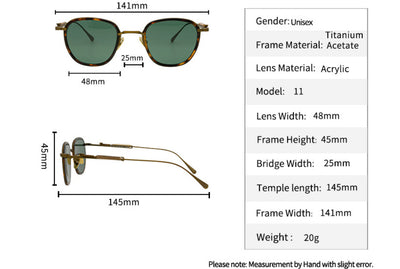 Gafas de Sol Polarizadas Titanio Puro con Diseño Geométrico - Image 13