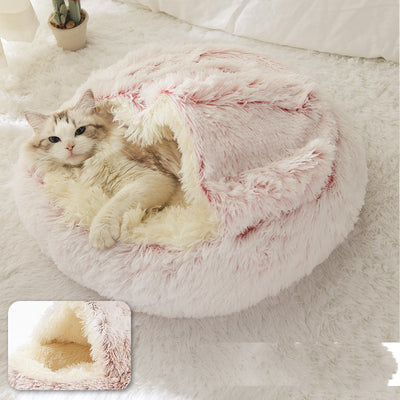 Cama 2 en 1 para Perros y Gatos - Cama Cálida de Felpa Suave Tipo Casa - Image 78