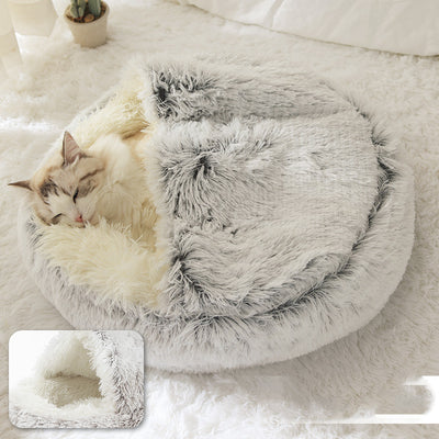 Cama 2 en 1 para Perros y Gatos - Cama Cálida de Felpa Suave Tipo Casa - Image 79