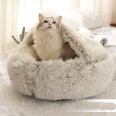 Cama 2 en 1 para Perros y Gatos - Cama Cálida de Felpa Suave Tipo Casa - Image 80