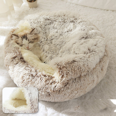 Cama 2 en 1 para Perros y Gatos - Cama Cálida de Felpa Suave Tipo Casa - Image 81