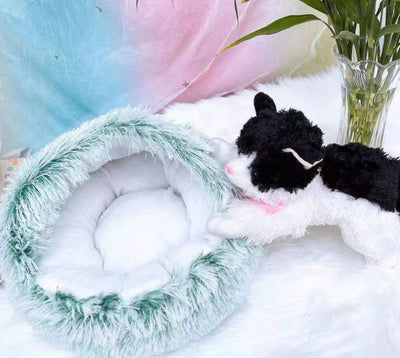 Cama 2 en 1 para Perros y Gatos - Cama Cálida de Felpa Suave Tipo Casa - Image 87