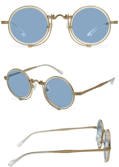 Gafas de Sol Polarizadas Retro Circulares Estilo República - Image 17